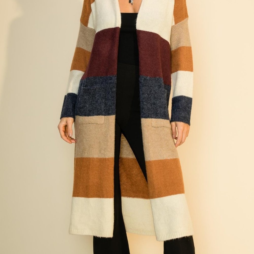 Color Block Cardigan - Perfect for Fall & Winter … Only one left!
